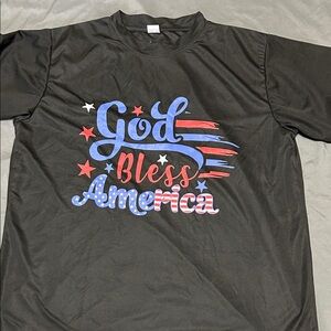 God Bless America Graphic Tee - Black